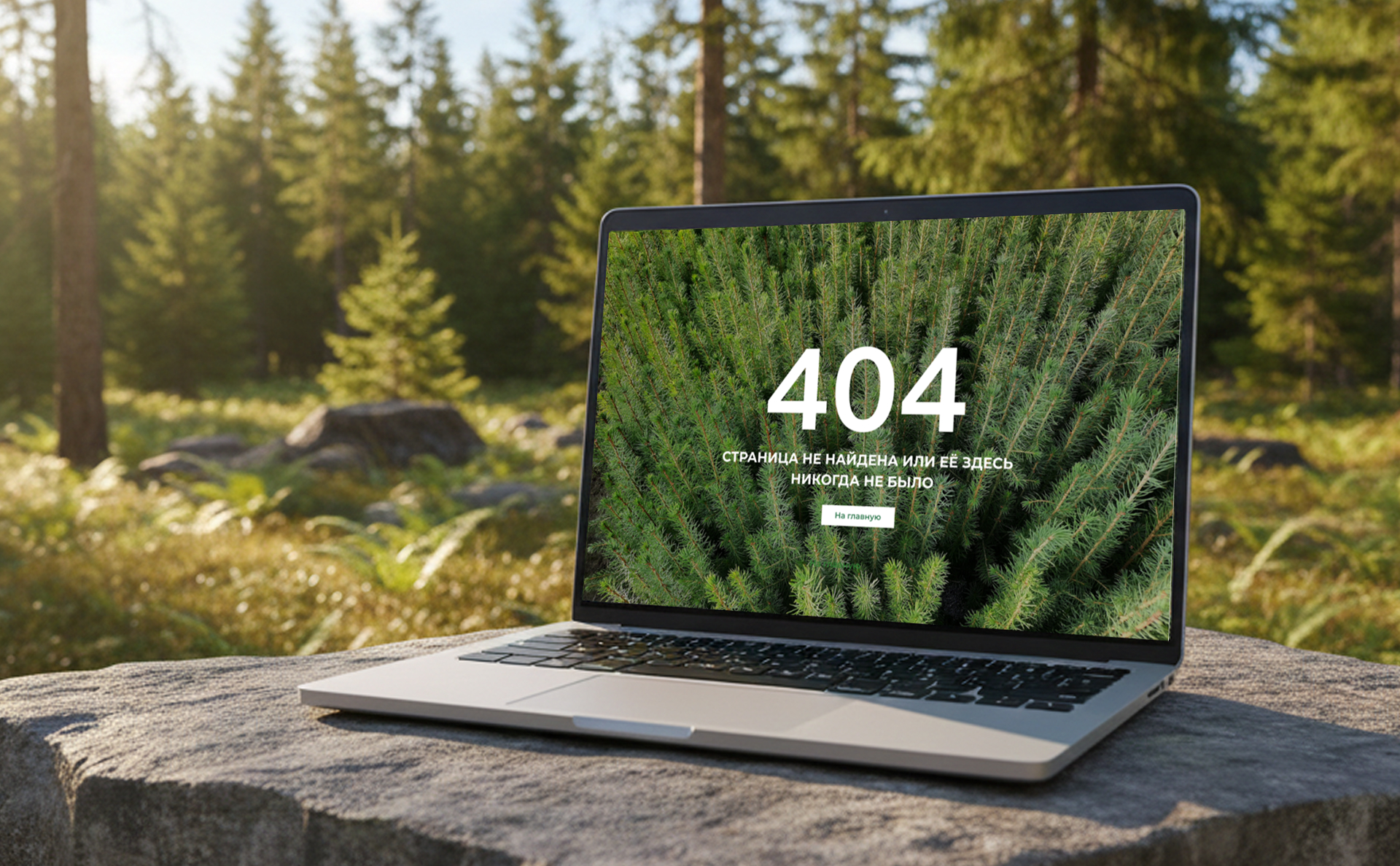 Страница 404 сайта Хвойная долина