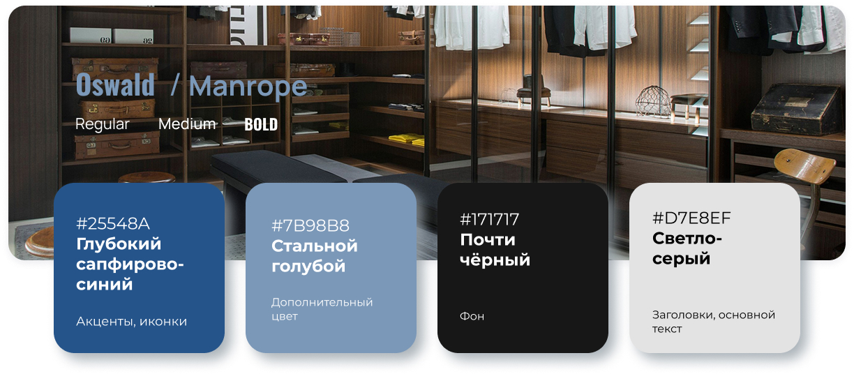 Типографика сайта Loft