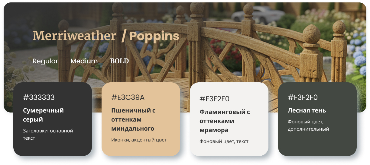 Типографика сайта гостиница Hotel