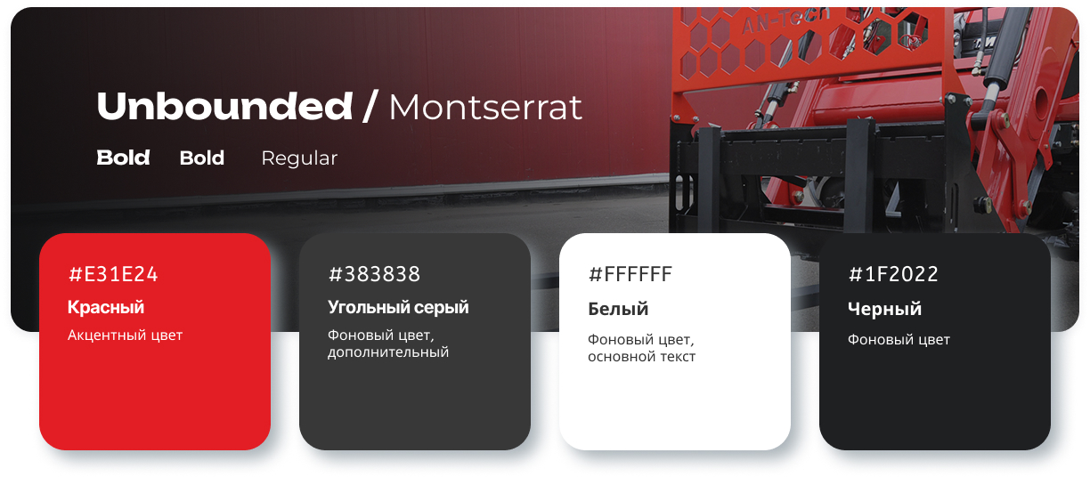 Типографика сайта AN-TECH